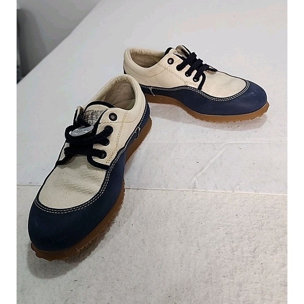 Hogan Ema Sneakers Women 7.5 Canvas Leather Luxury Italian Designer Classic - Picture 7 of 11
